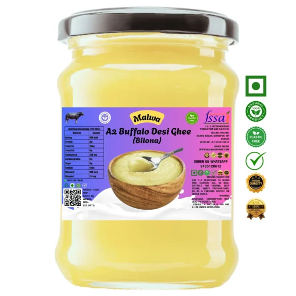 Malwa Organic A2 Buffalo Desi Ghee (Bilona)